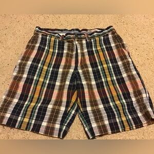 POLO RALPH LAUREN BLACK LABEL SZ 30 VINTAGE INDIA MADRAS MENS SHORTS GUC